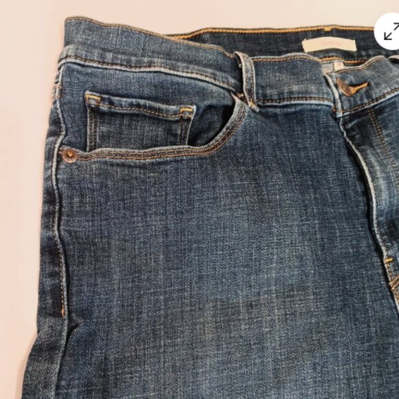 Levi's Classic Boot‎ Cut Jeans Womens 14 Stretch Blue Denim 5 Pocket Style B24 - Picture 11 of 12